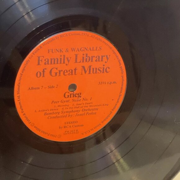 Piano Concerto In A Minor Peer Gynt Suite No. 1 (Vinyl, 1976) RCA Custom FW-307 - Picture 9 of 9
